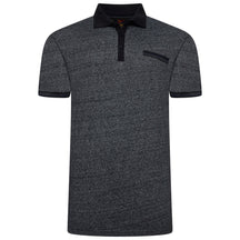 Contrast Collar Melange Polo Shirt