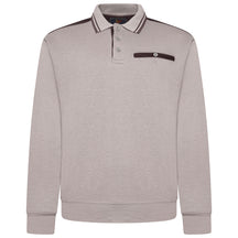 Tipped Collar Polo Sweatshirt