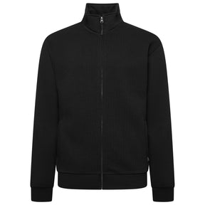 Full Zip Textured Jersey Sweat Top
