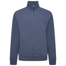 Full Zip Textured Jersey Sweat Top