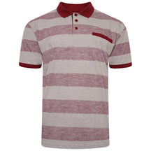 Broad Slub Stripe Polo Shirt