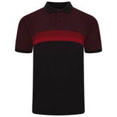 Colour Block Panel Polo Shirt