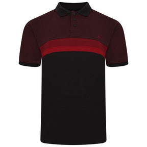 Colour Block Panel Polo Shirt