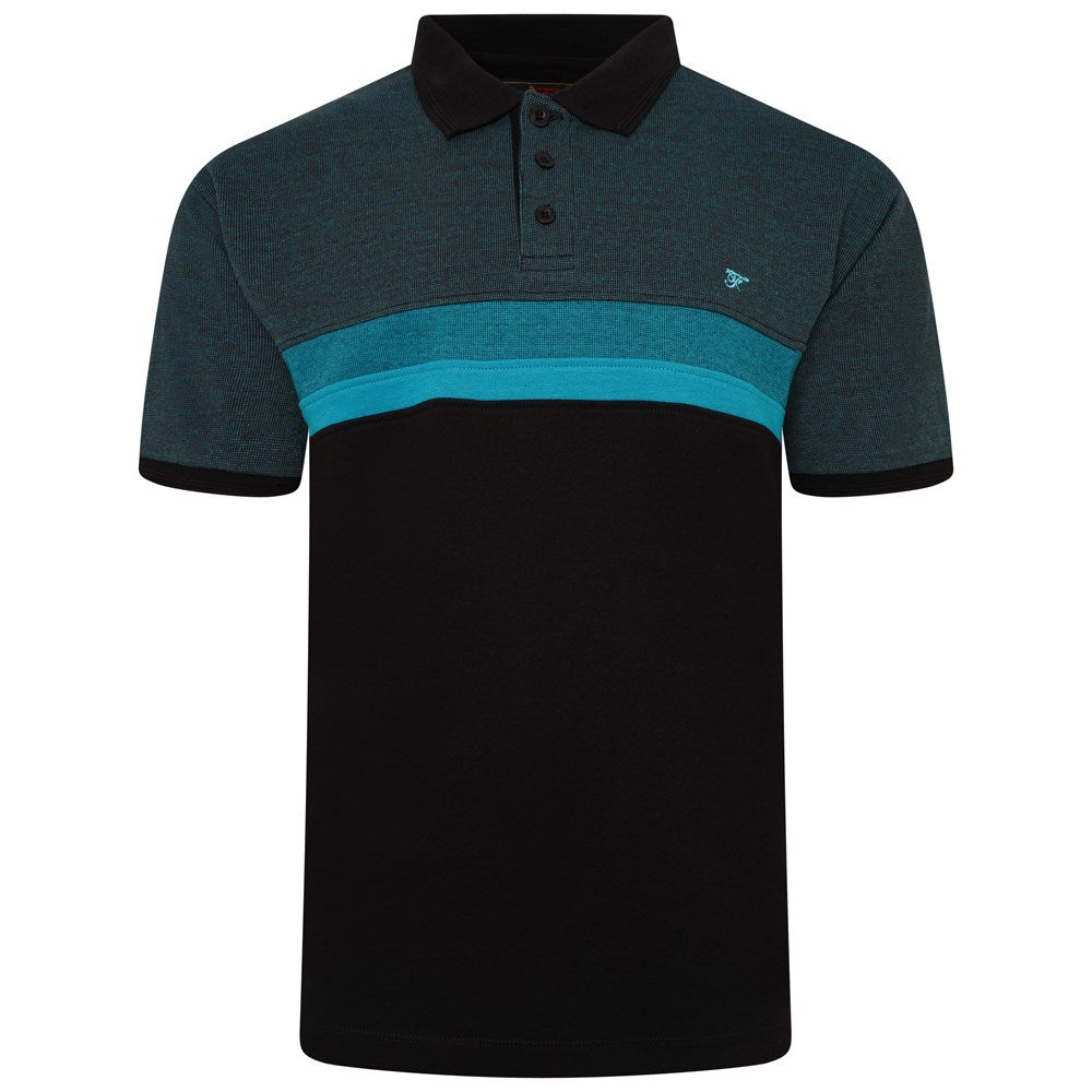 Colour Block Panel Polo Shirt