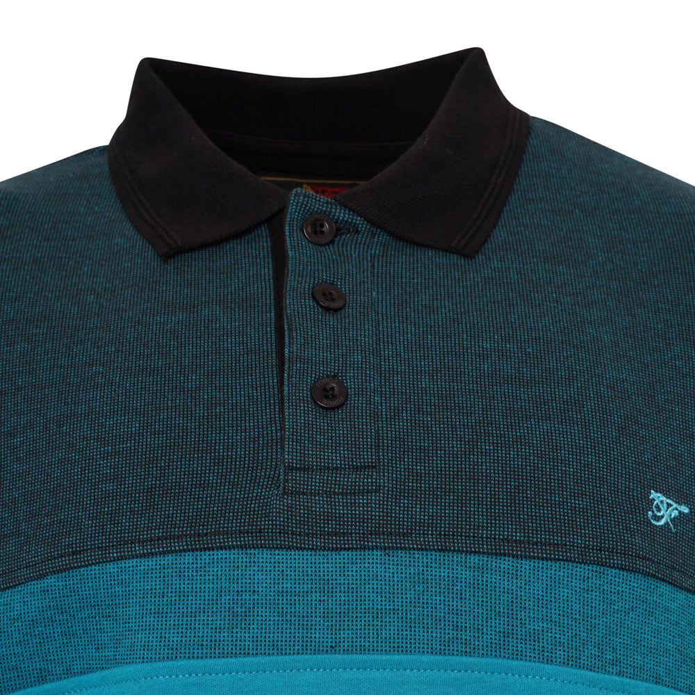 Colour Block Panel Polo Shirt