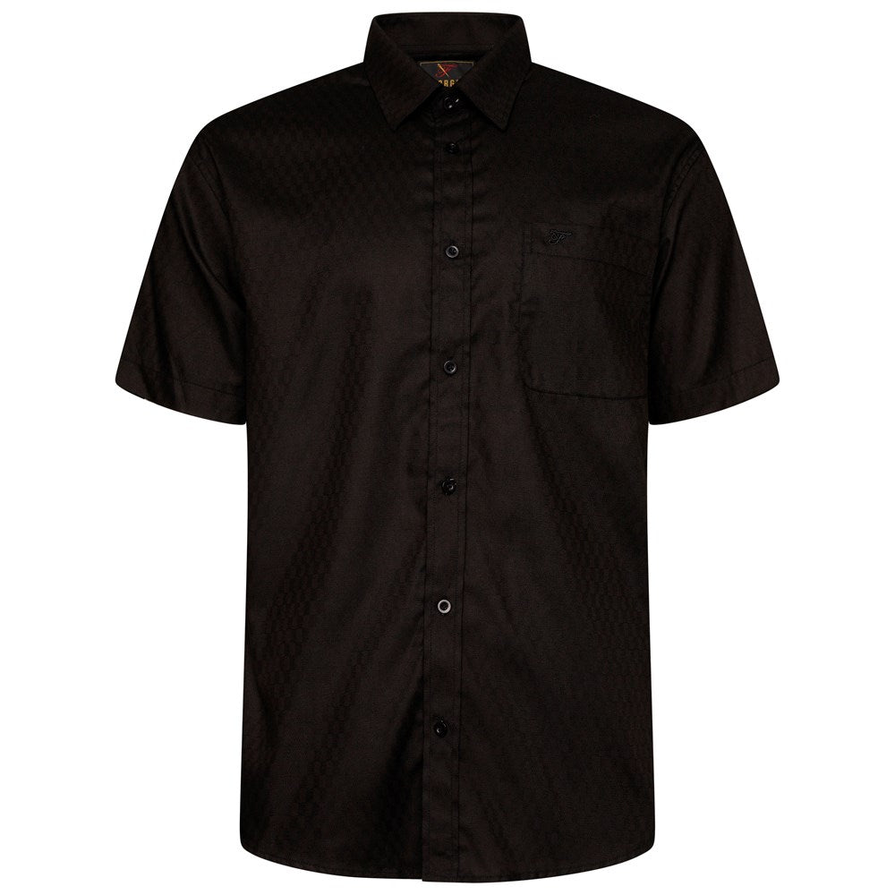 Self Patterned Short Sleeve Shirt