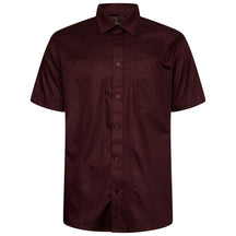 Self Patterned Short Sleeve Shirt