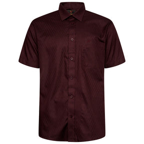 Self Patterned Short Sleeve Shirt