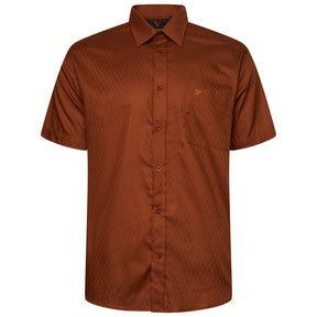 Self Patterned Short Sleeve Shirt