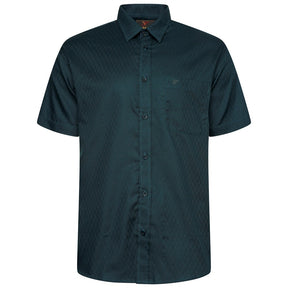 Self Patterned Short Sleeve Shirt