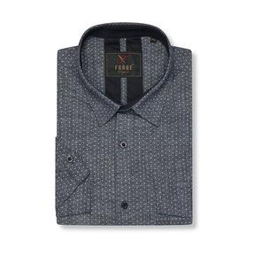 Twin Pocket Pindot Short Sleeve Shirt