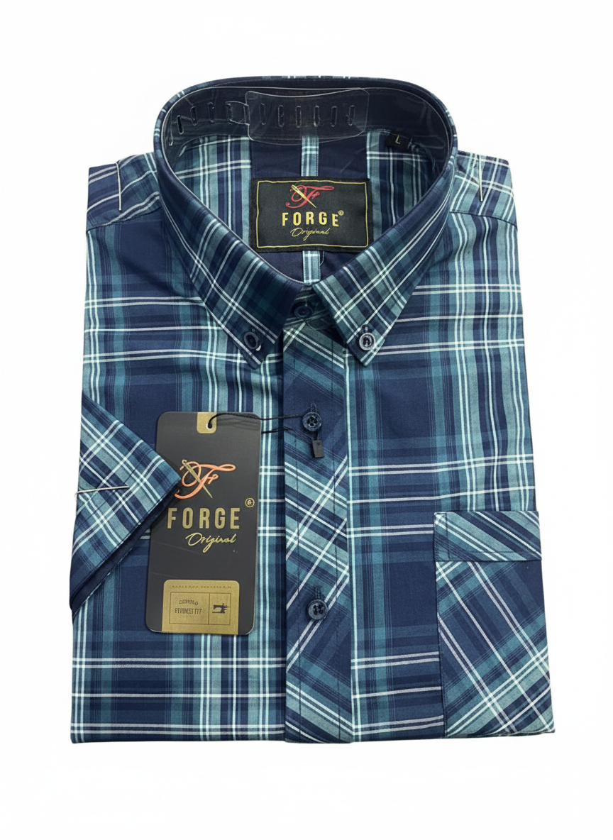 Multi Check Short Sleeve Shirt