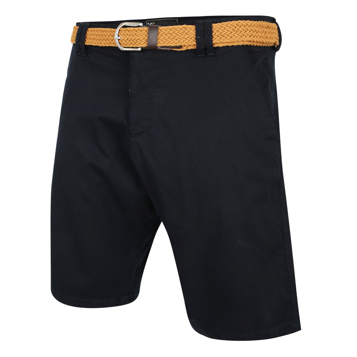 Belted Oxford Stretch Chino Shorts