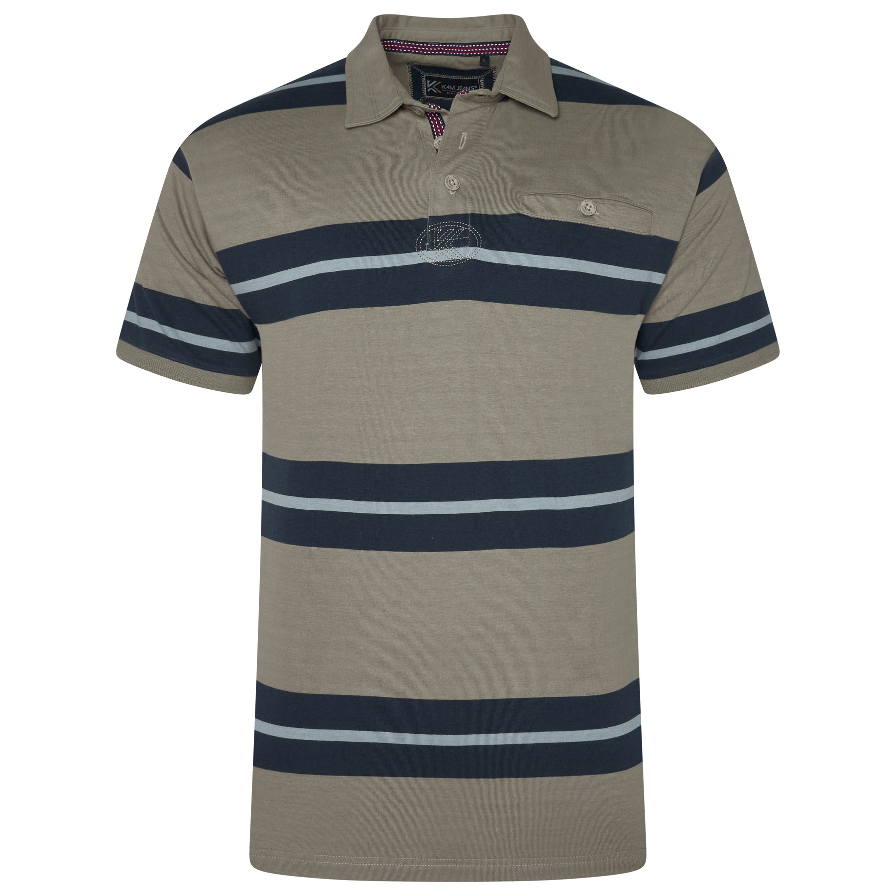 Multi Stripe Rugby Polo Shirt