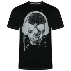 Skull Headphones Printed T-Shirt