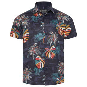 Palm Print Short Sleeve Shirt