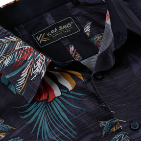 Palm Print Short Sleeve Shirt