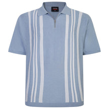 Stripe Knitted Polo Shirt