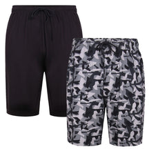 Twin Pack Camo/Plain Lounge Shorts