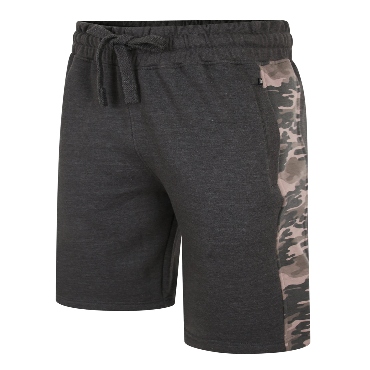 Camo Panelled Jersey Shorts