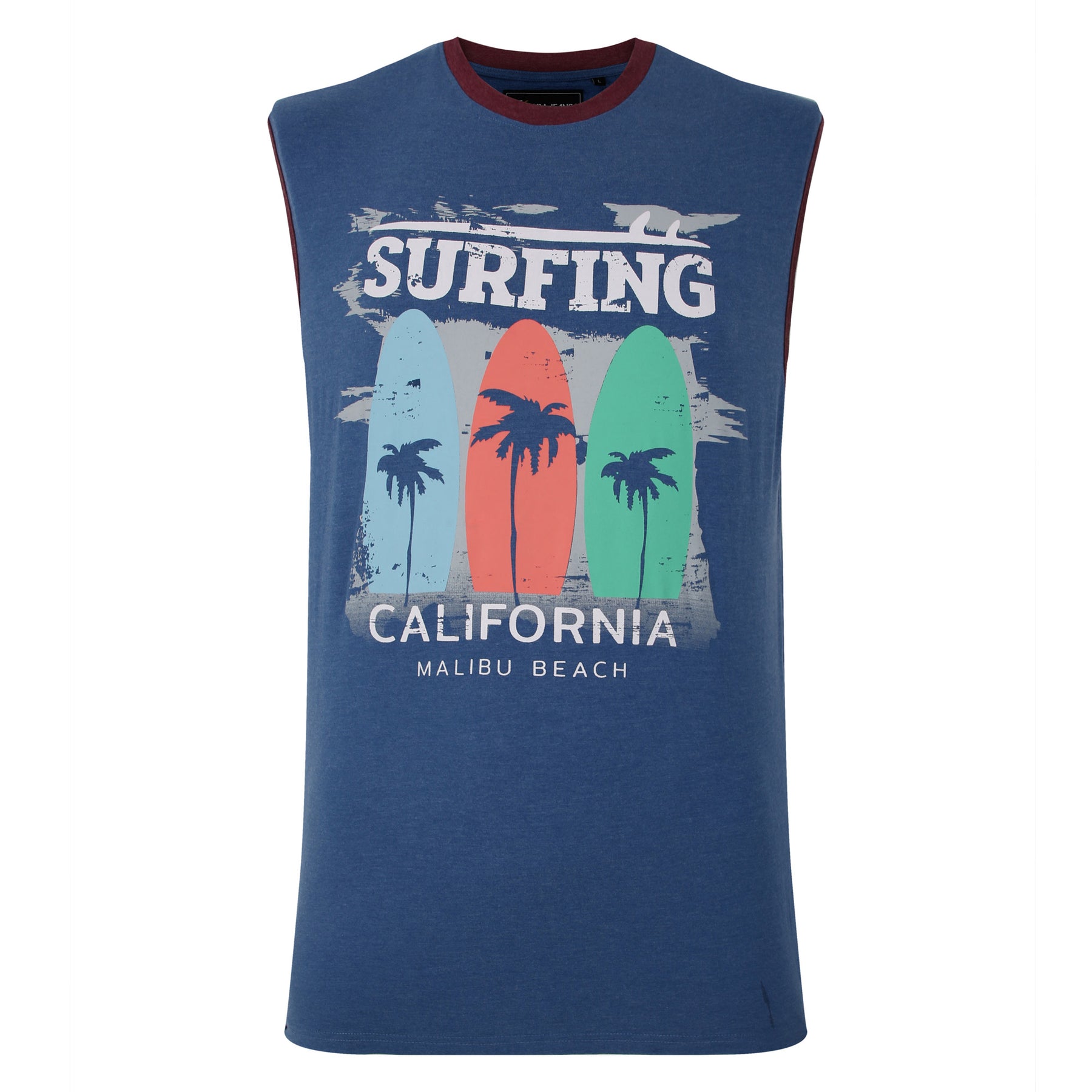 Surfing California Sleeveless T-Shirt