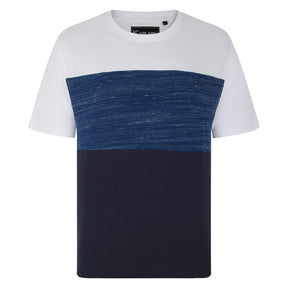 Contrast Panel Cut & Sew T-Shirt