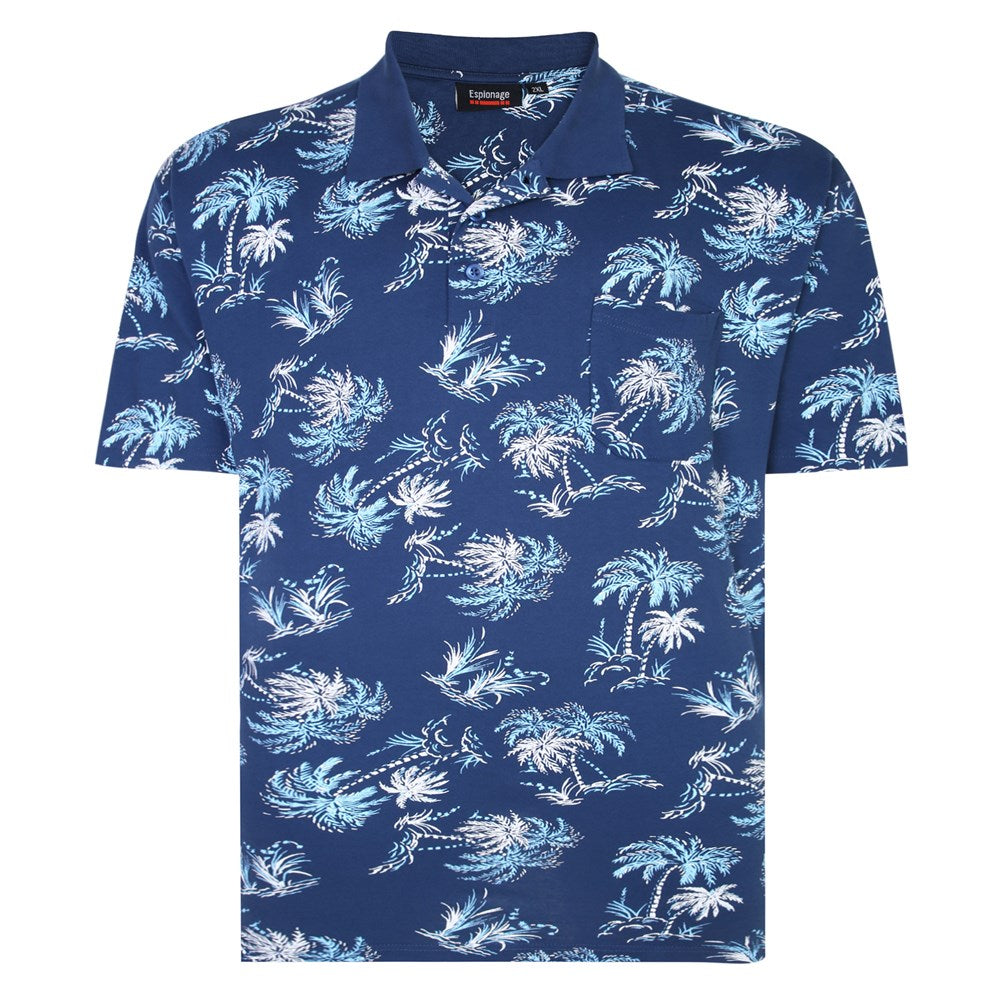 Espionage Palm Print Polo Shirt