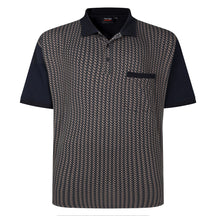 Geometric Print Polo Shirt