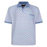 Geometric Print Polo Shirt