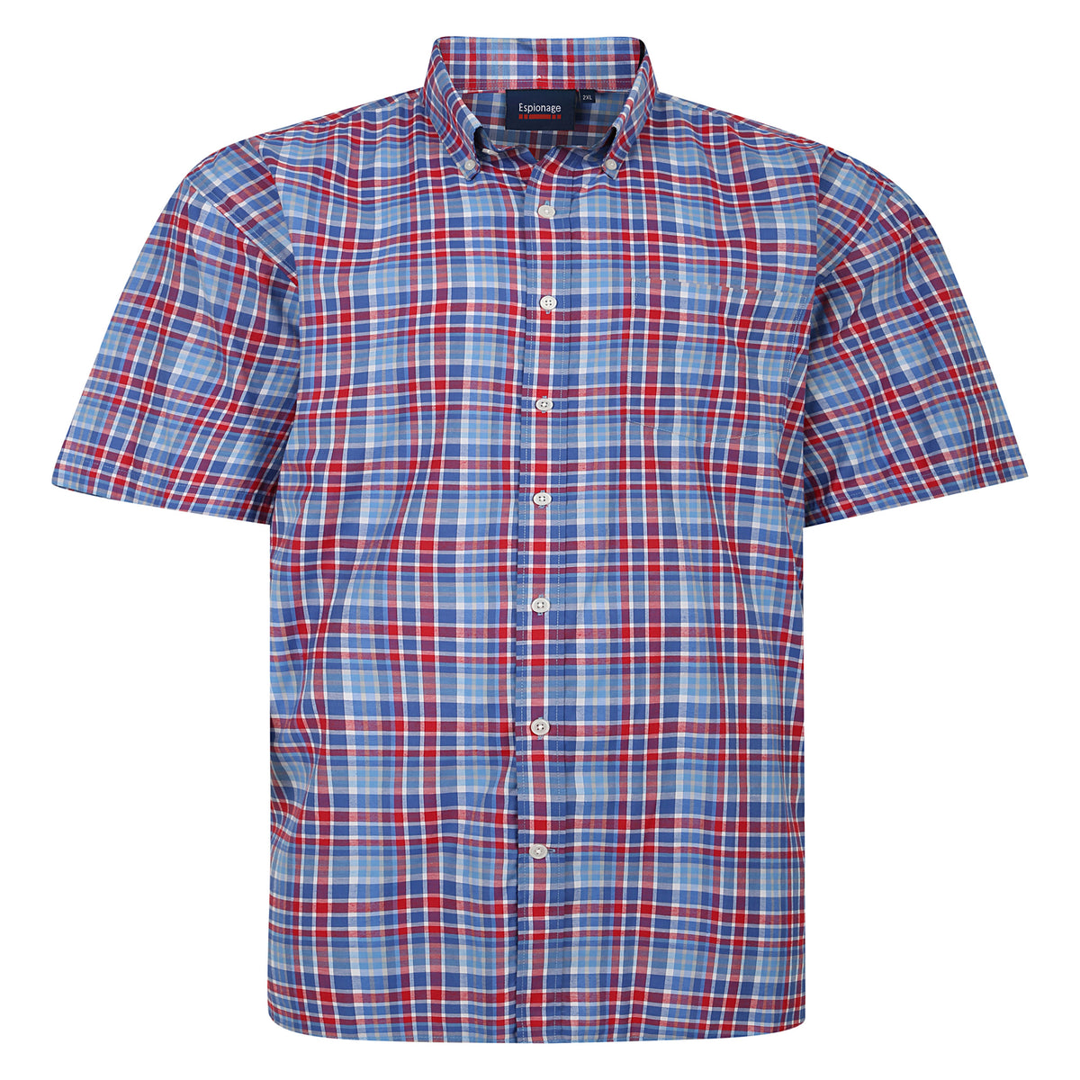 Contrast Check Short Sleeve Shirt