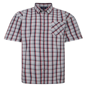 Contrast Check Short Sleeve Shirt