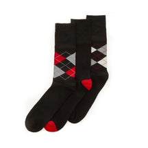 3 Pack Argyle Comfort Top Bamboo Socks