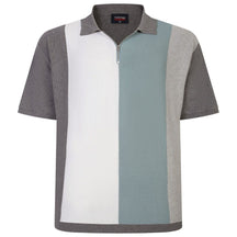 Block Panel Knitted Polo Shirt