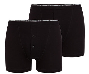 2 Pack Y Front Button Fly Boxer Trunks