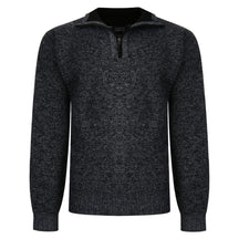 3/4 Zip Bonded Knit Pullover