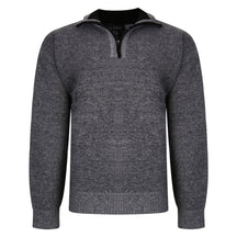 3/4 Zip Bonded Knit Pullover