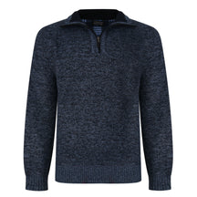 3/4 Zip Bonded Knit Pullover