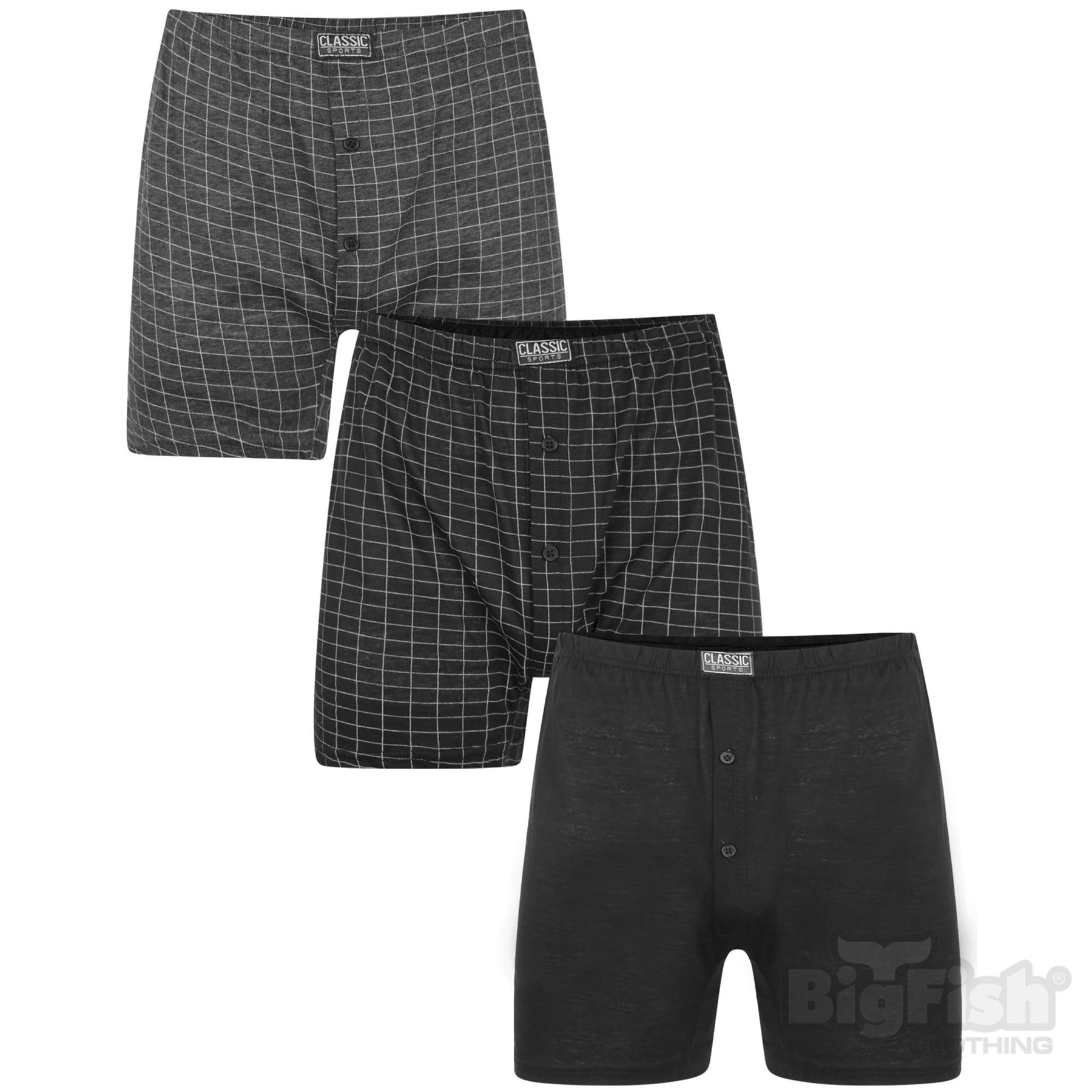 Classic Sports 3 Pack Boxers