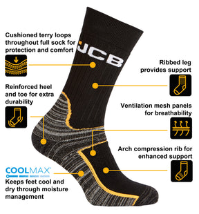 JCB Pro Tech Cool Socks