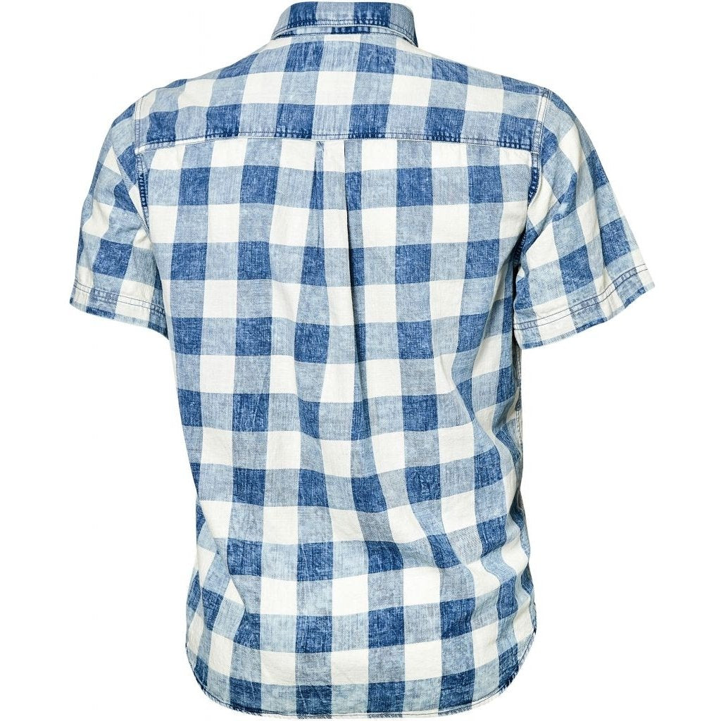 Tall Fit Faded Check Short Sleeve Shirt