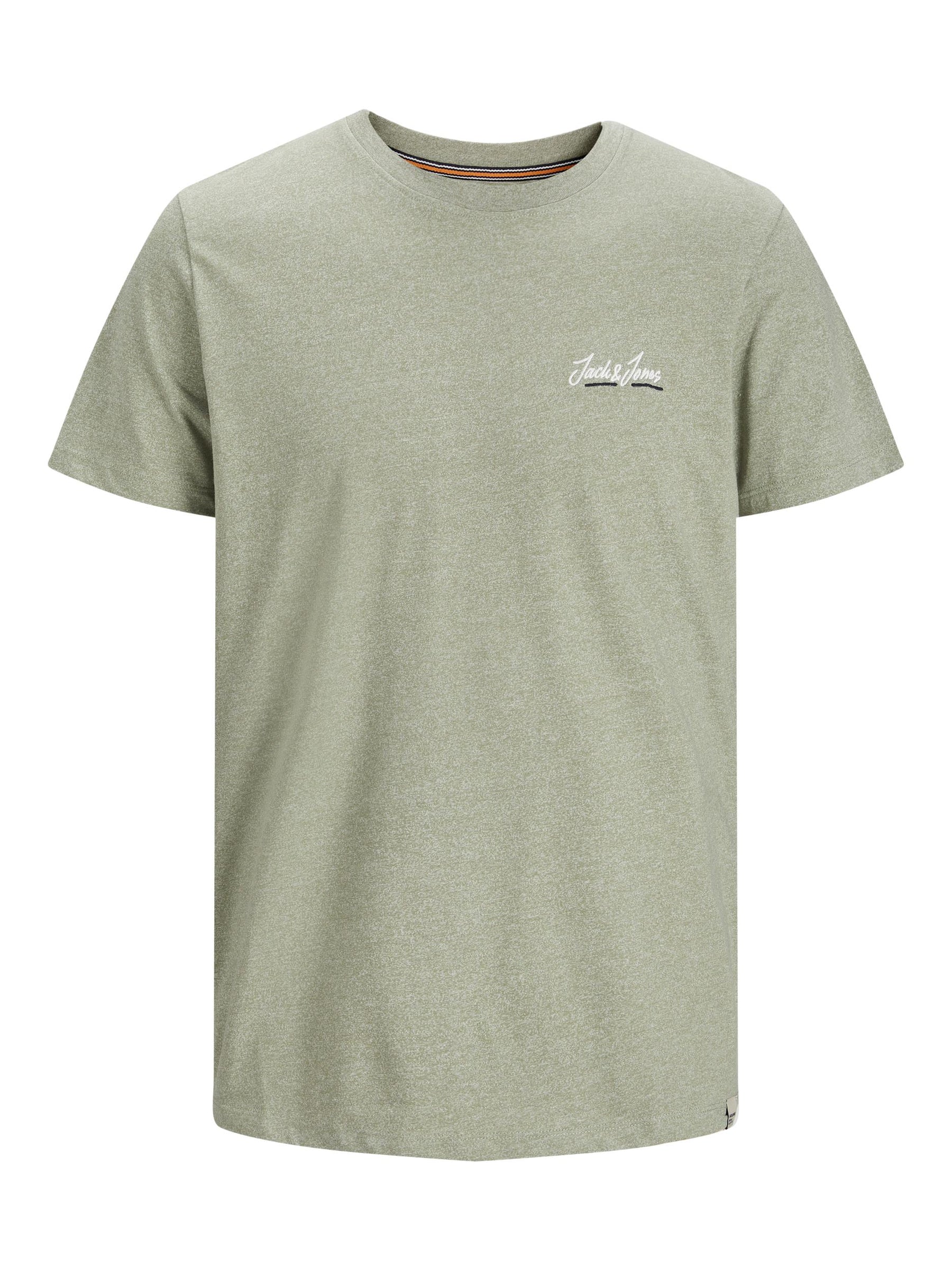 JORTONS Marl Effect Branded T-Shirt