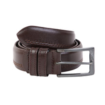 Twin Stitch Leather Belt
