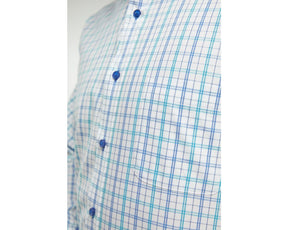 Blue Cross Check Long Sleeve Shirt