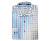 Blue Cross Check Long Sleeve Shirt