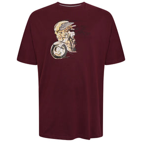 Skull & Bike Print T-Shirt