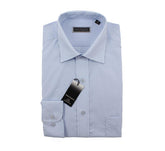 Standard Fit Easycare Long Sleeve Shirt-Blue