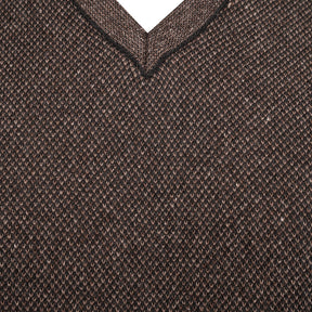 V Neck Textured Sleeveless Pullover