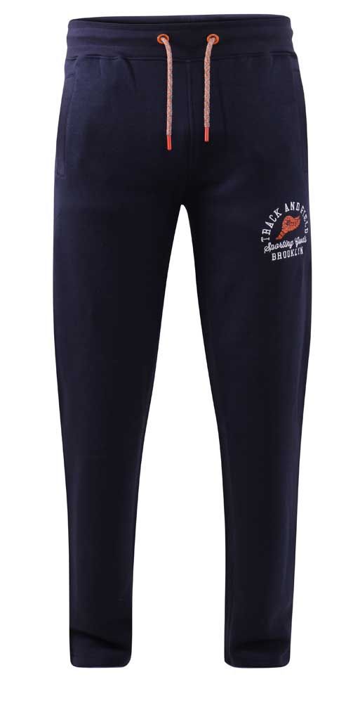 Tall Fit Chilworth Embroidered Logo Open Hem Joggers - Navy