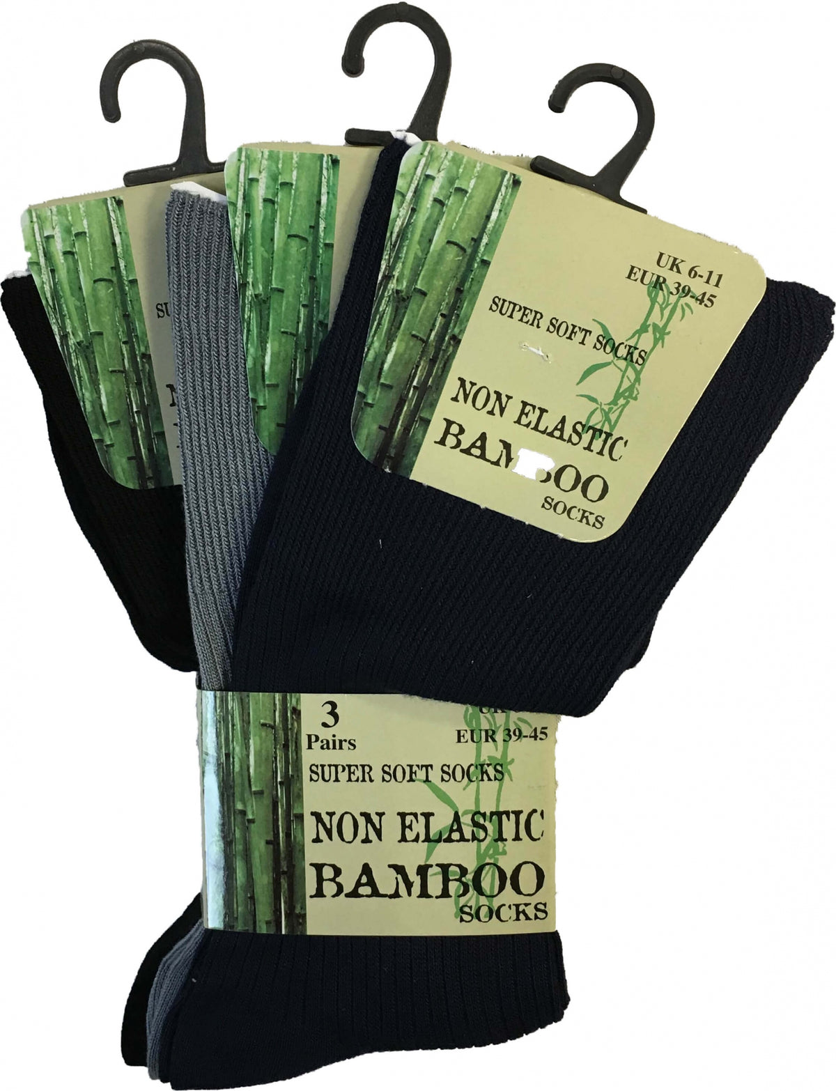 3 Pack Non Elastic Bamboo Socks