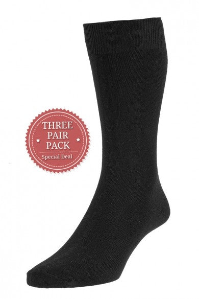 3 Pack Cotton Rich Executive Socks